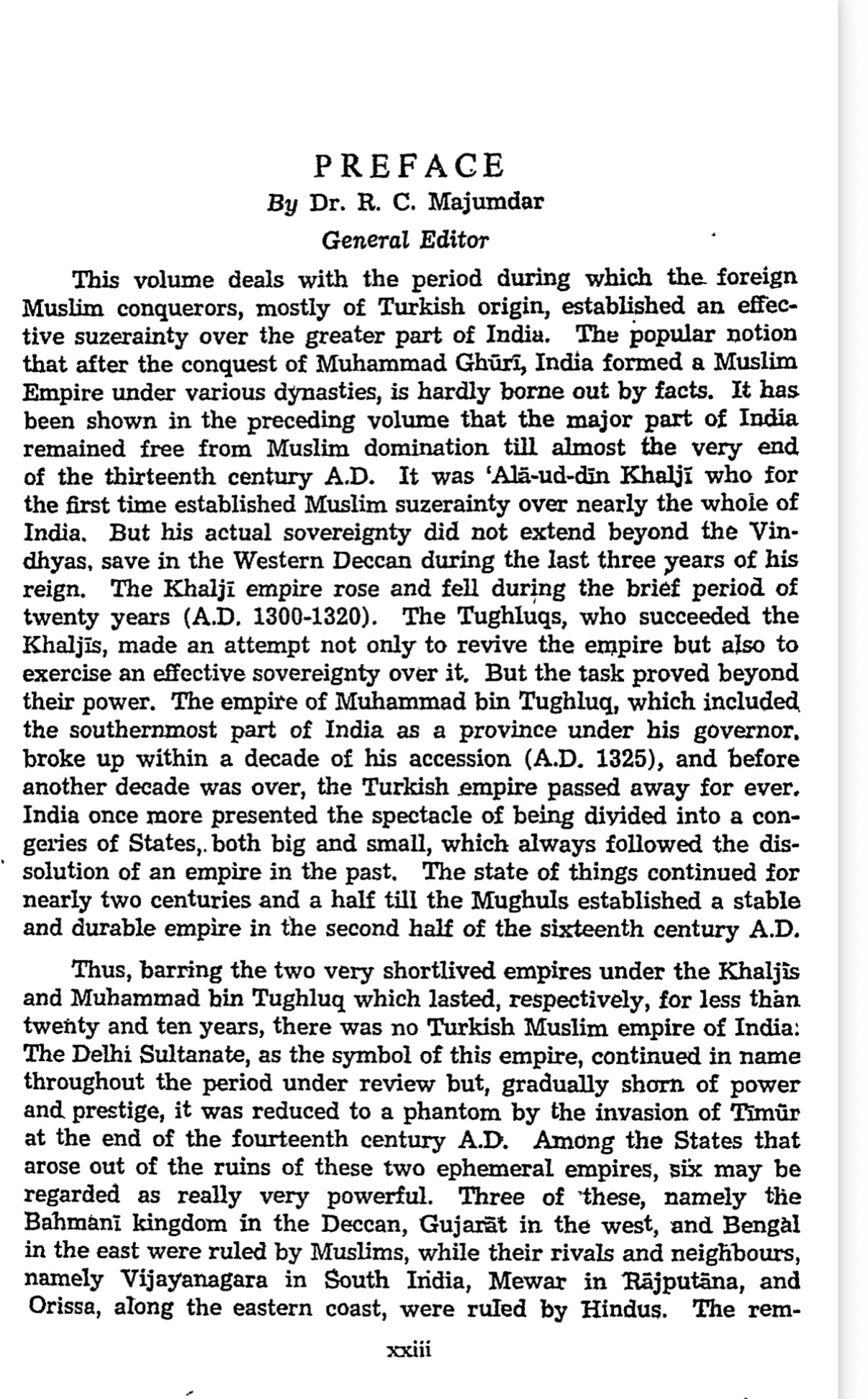 screenshot of preface of book